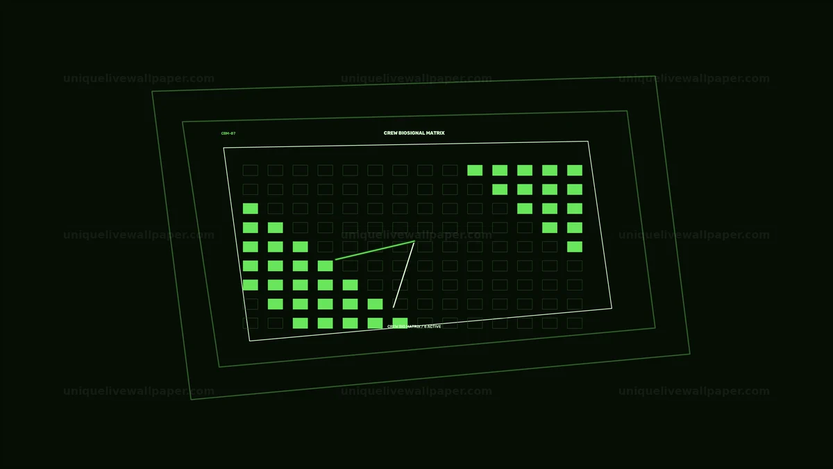 Sci-Fi Crew Biosignal Matrix HUD
