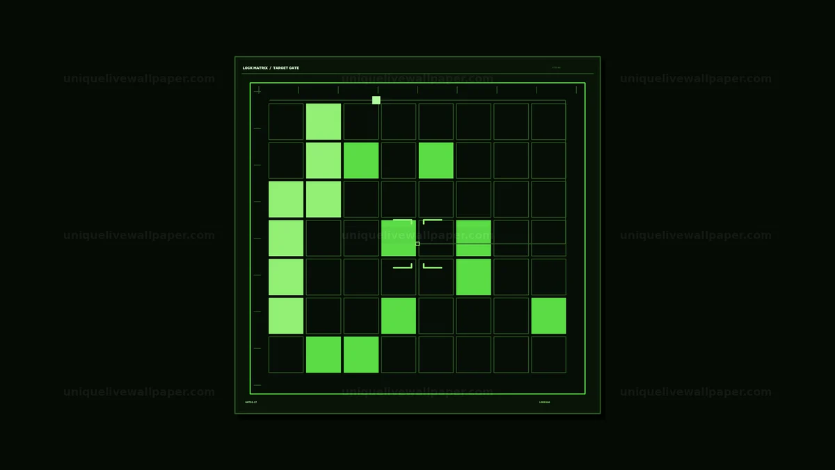 Target Acquisition Matrix HUD Seamless Loop