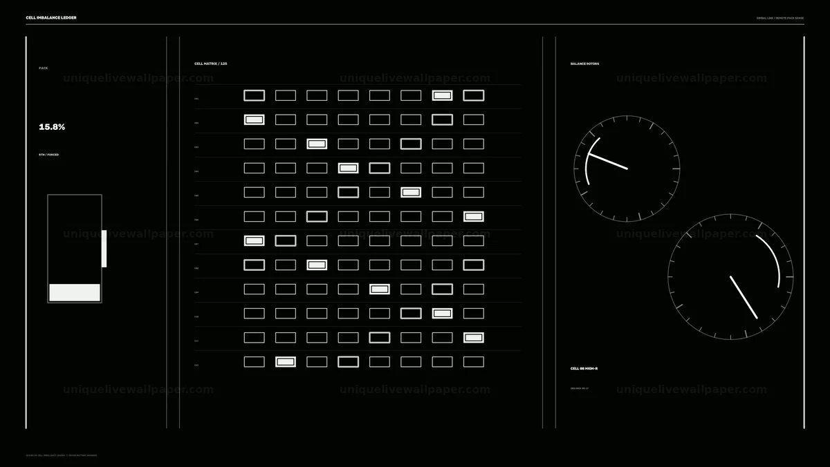 Drone Battery Warning HUD Seamless Loop