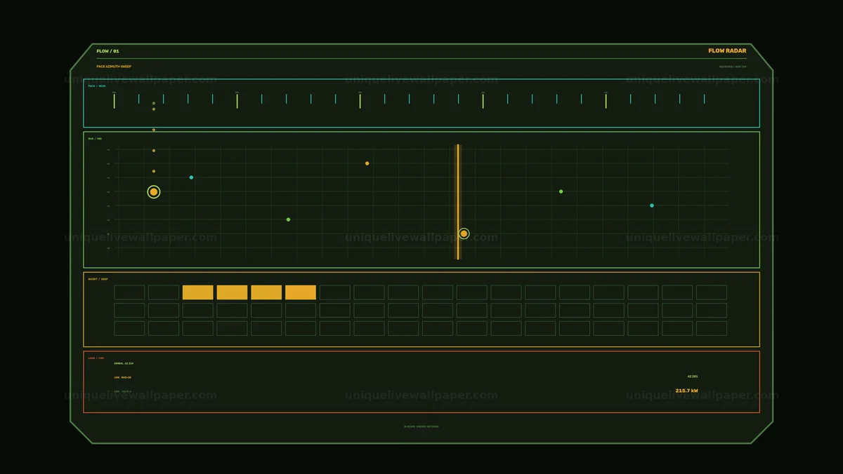 Watermarked thumbnail for Energy Flow Monitoring HUD Seamless Loop