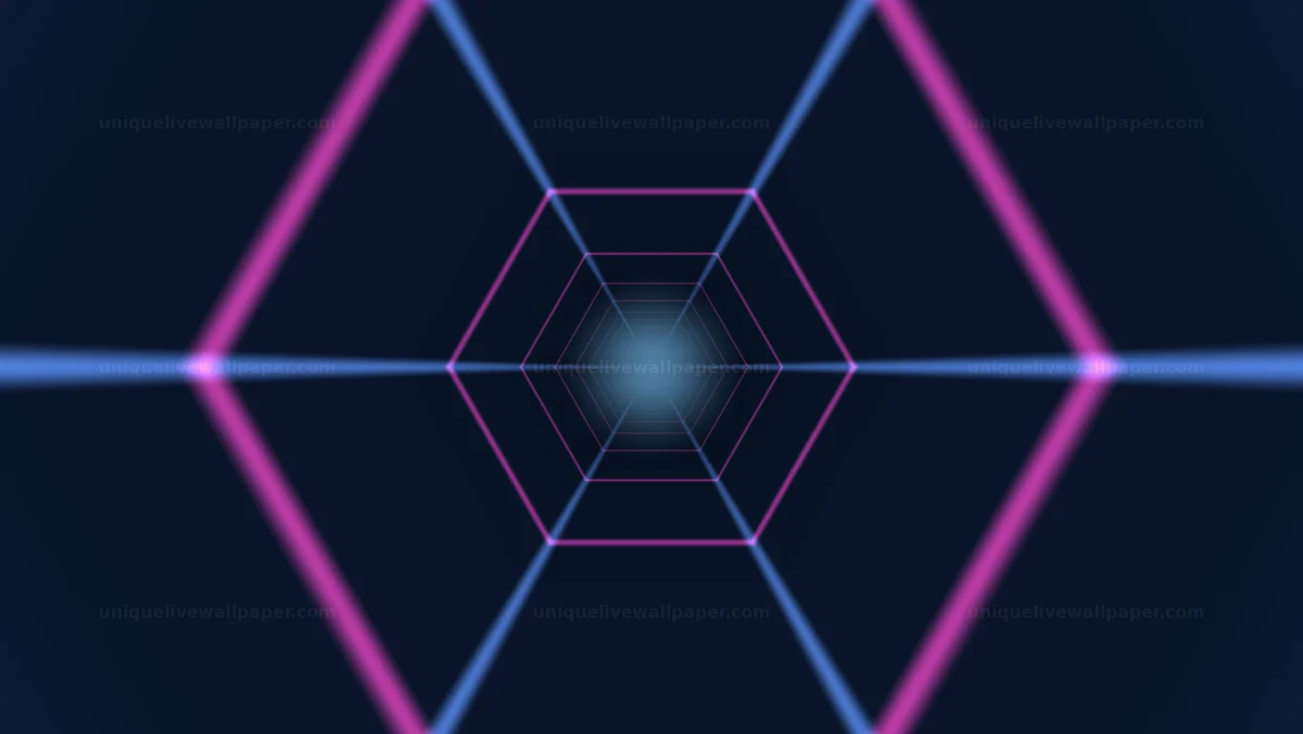 Glowing Energy Tunnel Frame Seamless Loop