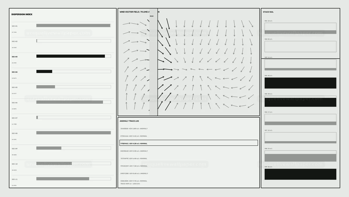 Watermarked thumbnail for Industrial Plume Dispersion HUD Seamless Loop