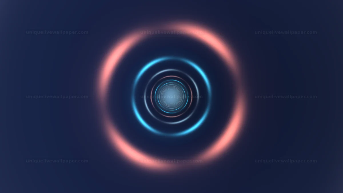 Abstract Neon Space Tunnel Background Seamless Loop