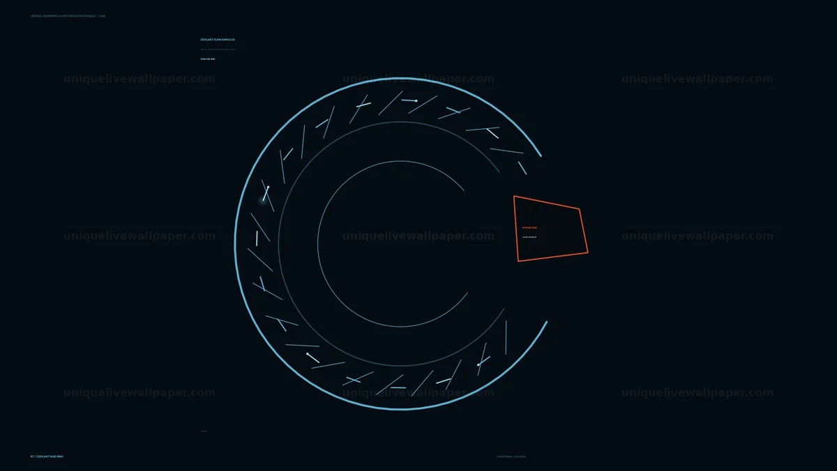 Critical Equipment Alert Console HUD Seamless Loop