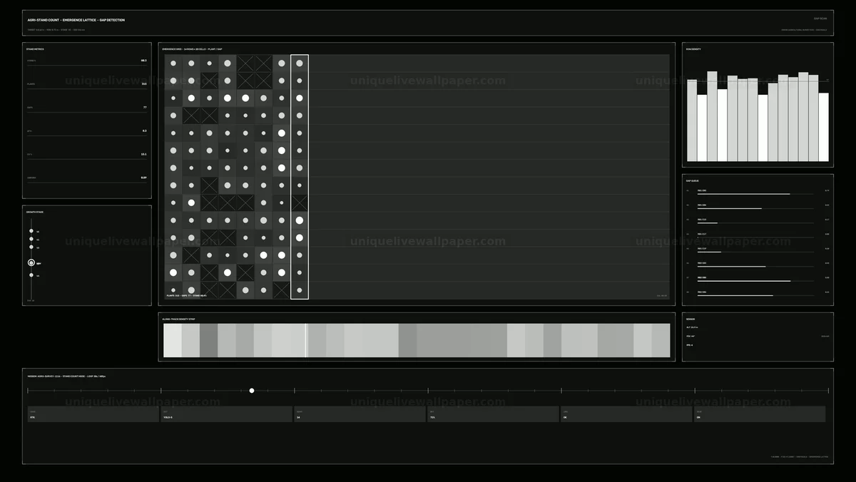 Watermarked thumbnail for Drone Agricultural Survey HUD with Crop Gap Detection