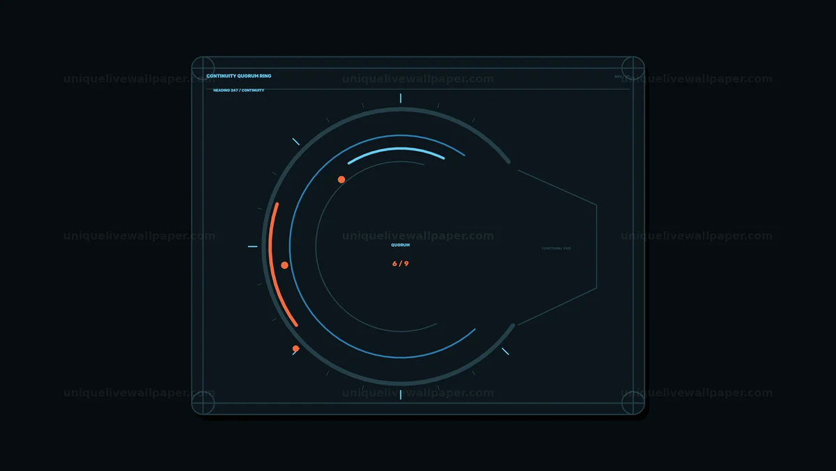 Futuristic Quorum Data HUD Seamless Loop
