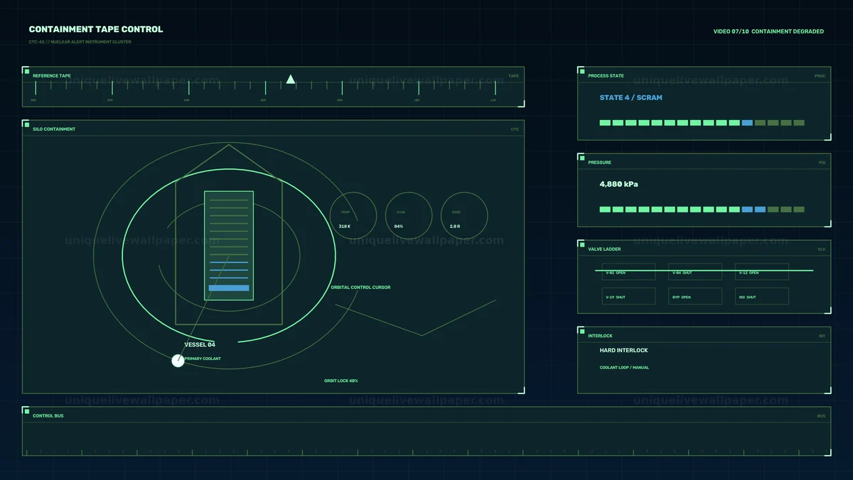 Watermarked thumbnail for Industrial Containment Control HUD Seamless Loop