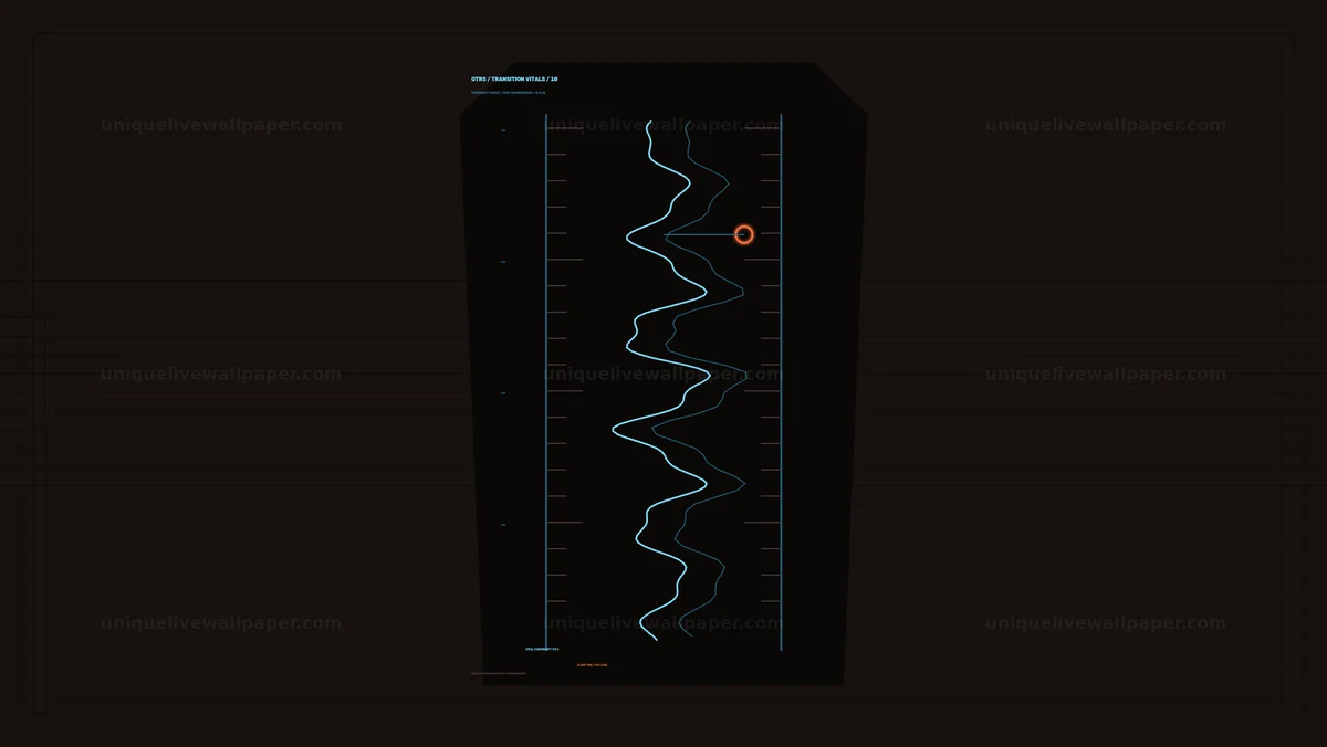 Waveform Data Graph HUD Seamless Loop