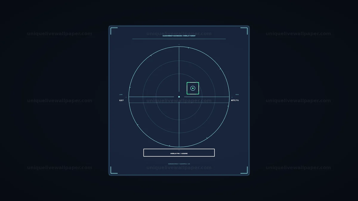 Clean Energy Dashboard Radar Interface Seamless Loop