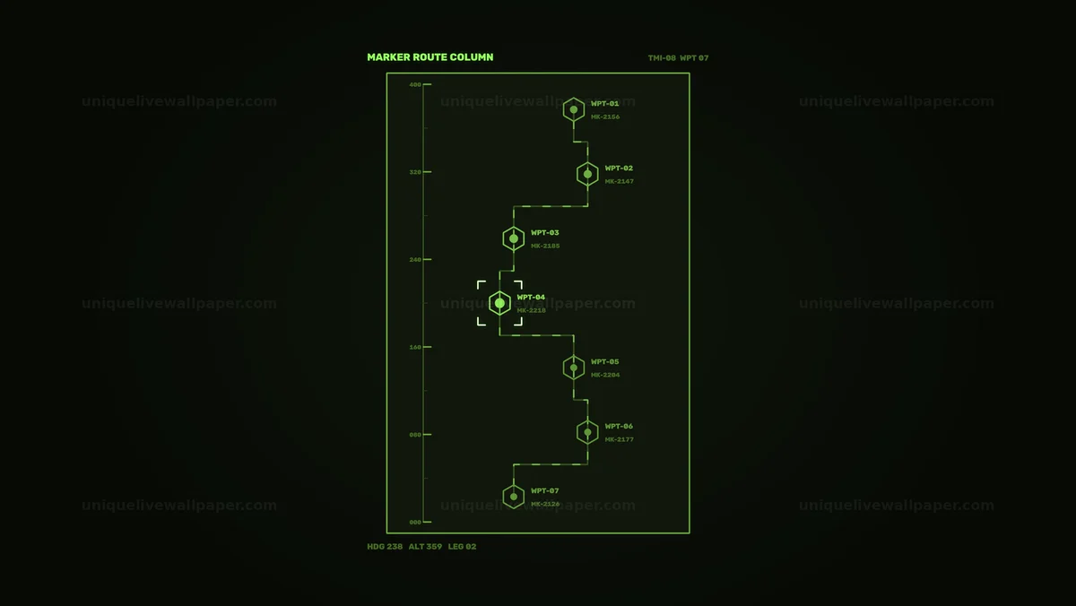 Watermarked thumbnail for Digital Target Marker Route HUD Seamless Loop