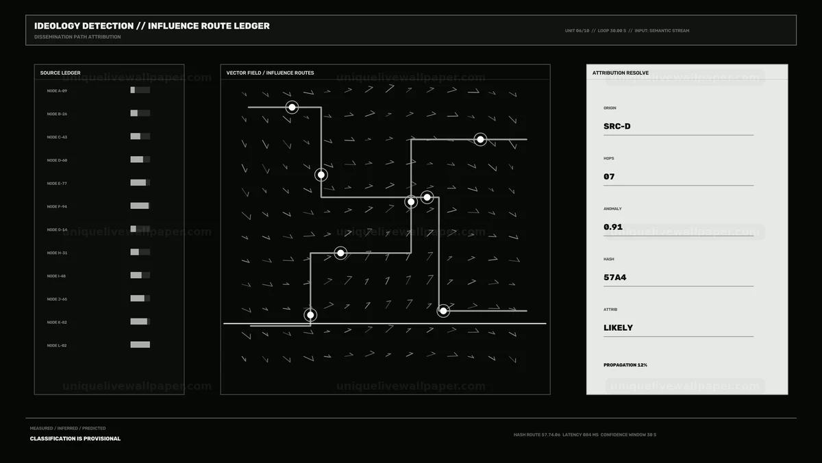 Ideology Detection Scanner Interface Seamless Loop