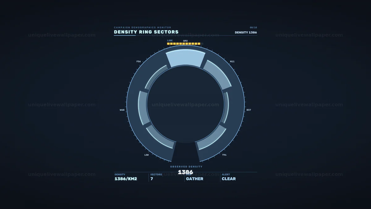 Watermarked thumbnail for Campaign Demographics Density Ring HUD Seamless Loop