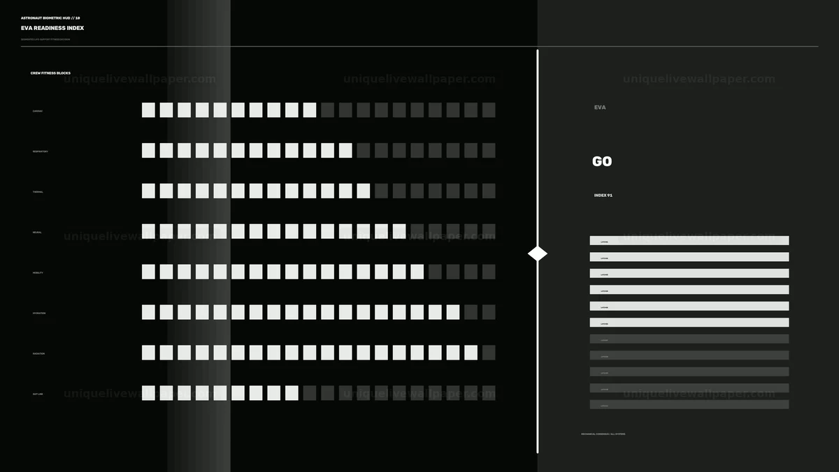 Watermarked thumbnail for Astronaut Biometric HUD EVA Readiness