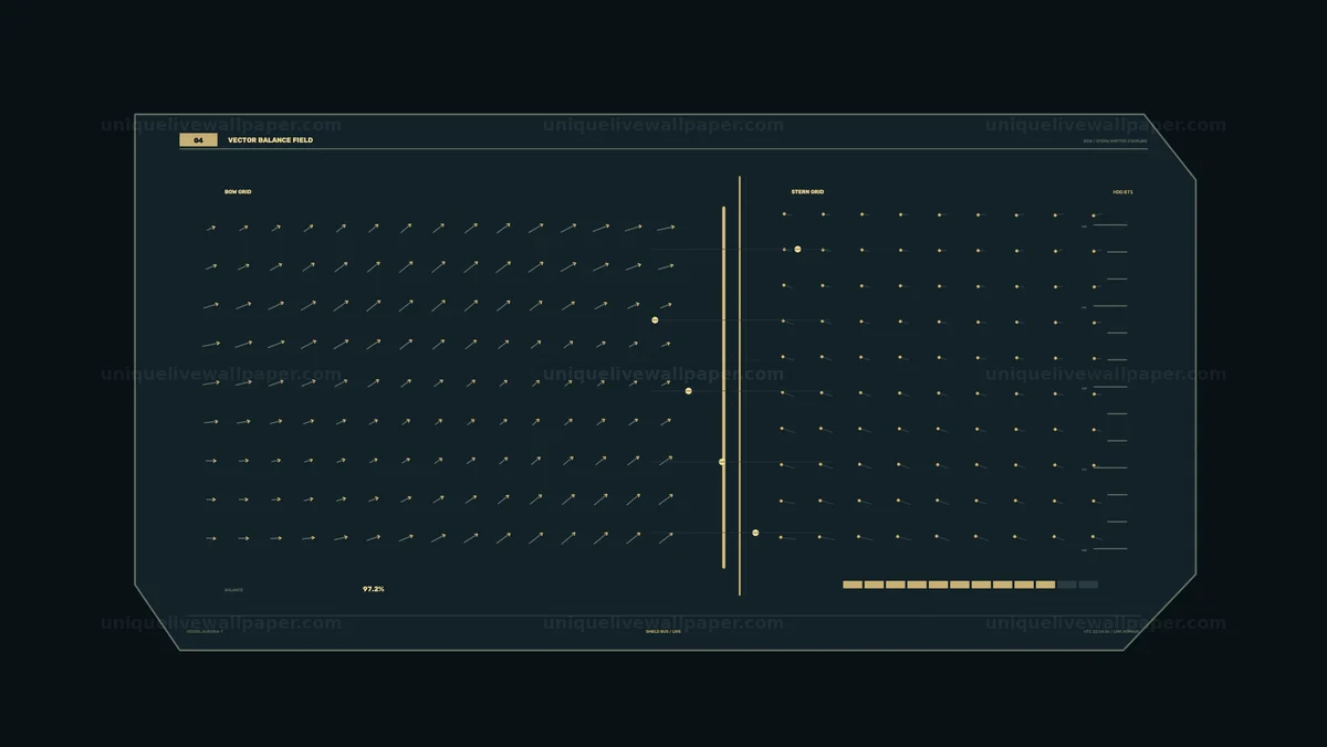 Spacecraft Shield Status HUD Seamless Loop