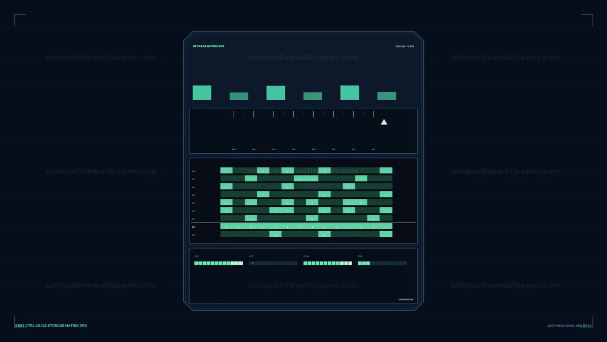 Watermarked thumbnail for Battery Energy Storage Control HUD Seamless Loop