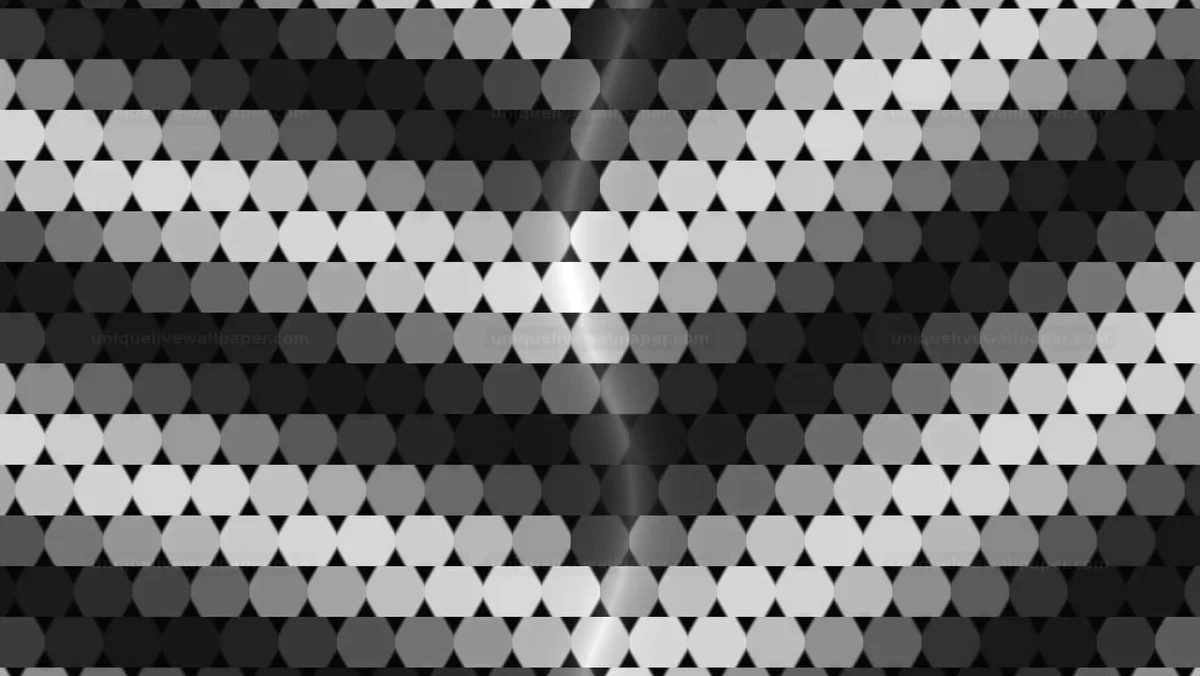 Watermarked thumbnail for Black and White Geometric Hexagon Wave Background Seamless Loop