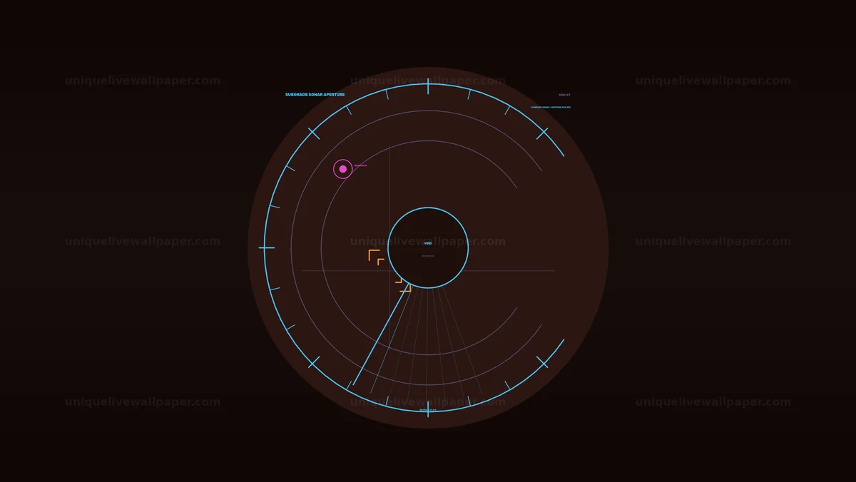 Defense Infrastructure Monitoring Radar HUD Seamless Loop