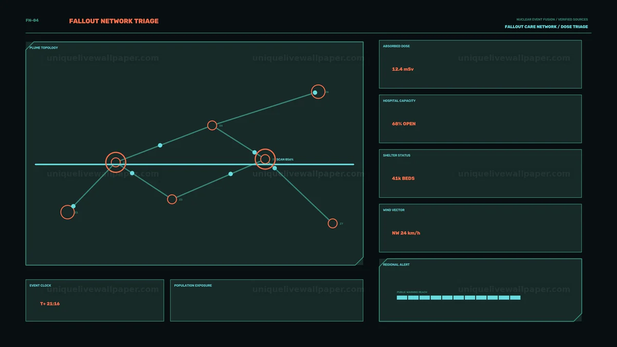 Watermarked thumbnail for Nuclear Emergency Triage Dashboard Seamless Loop