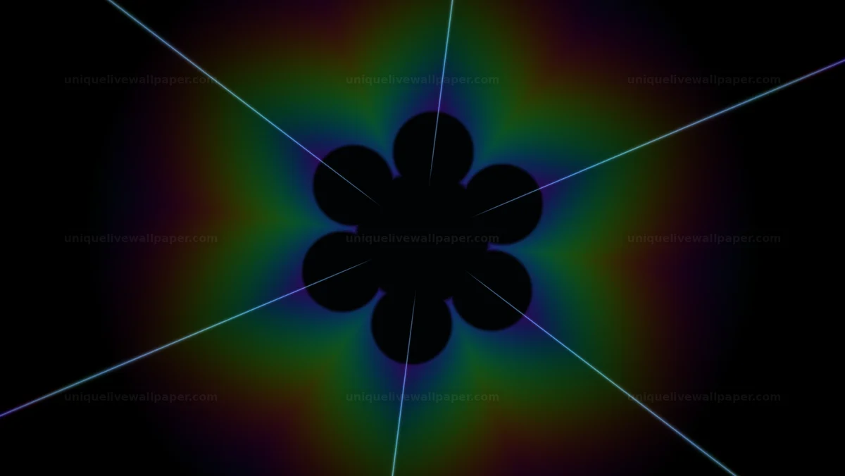 Radial Circle Light Pattern Seamless Loop