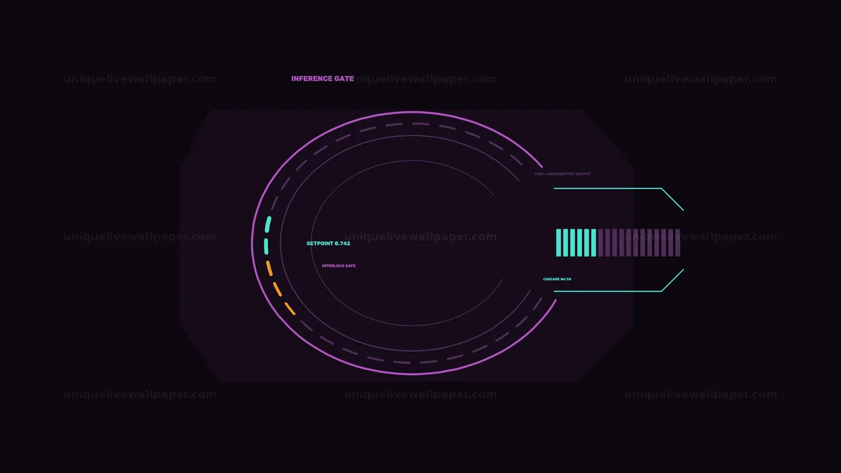 AI Cognition Data Screen HUD Seamless Loop