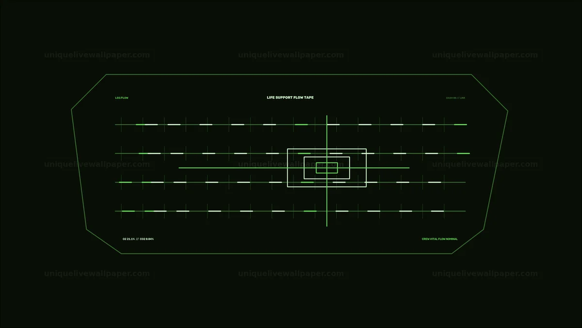 Watermarked thumbnail for Futuristic Spaceship Dashboard Life Support HUD Seamless Loop