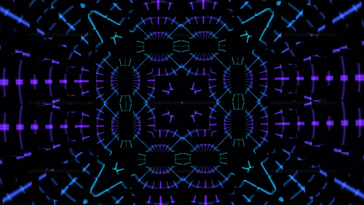 Watermarked thumbnail for Glitchy Neon Spectrum Background Seamless Loop