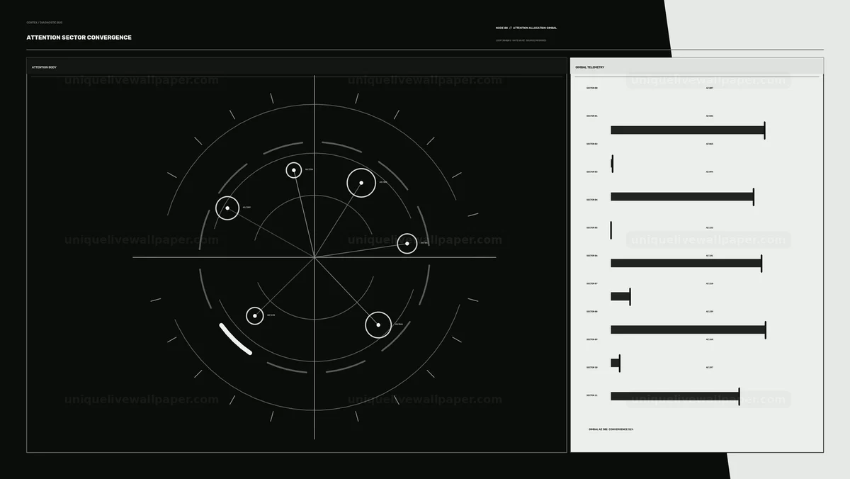 AI Cognition Diagnostic HUD Seamless Loop