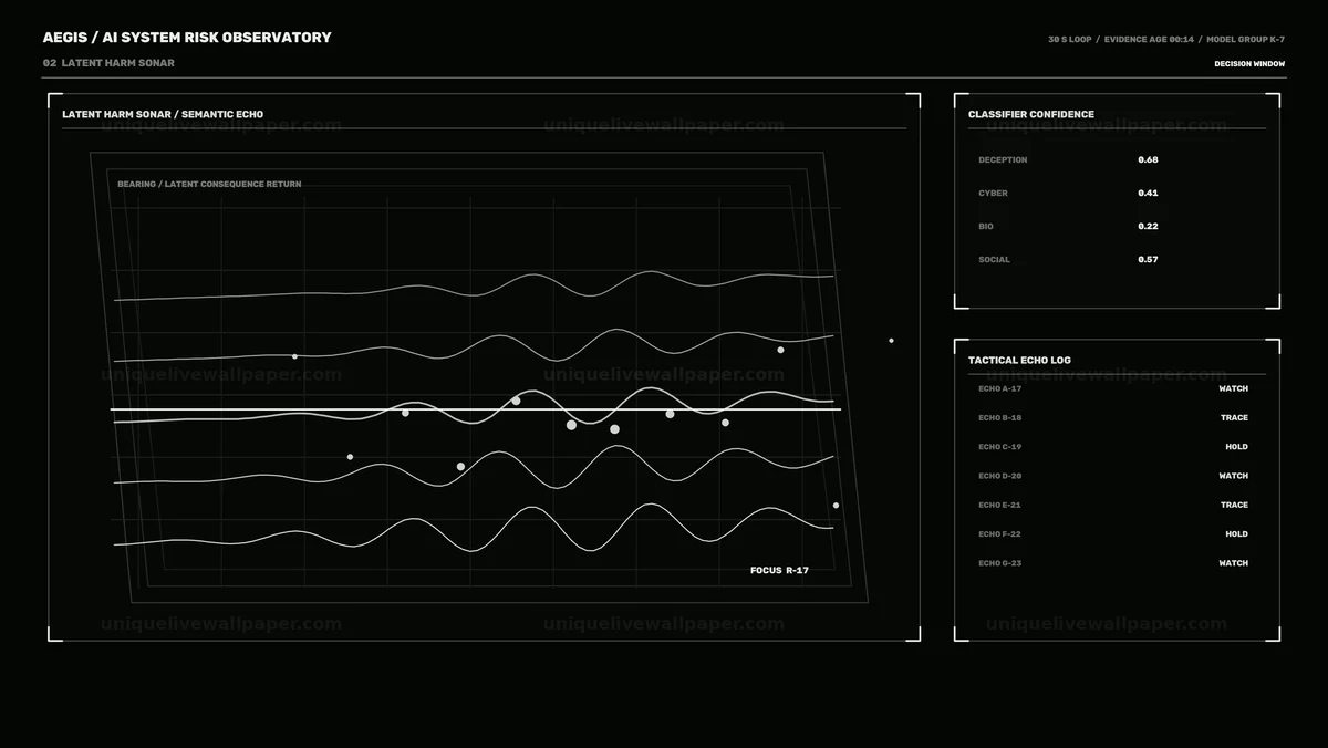 Watermarked thumbnail for AI System Risk Dashboard HUD Seamless Loop