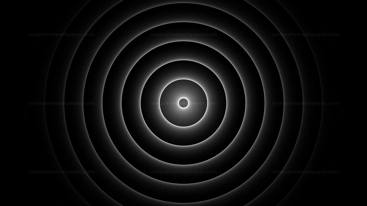 Watermarked thumbnail for Monochrome Circular Signal Waves Seamless Loop