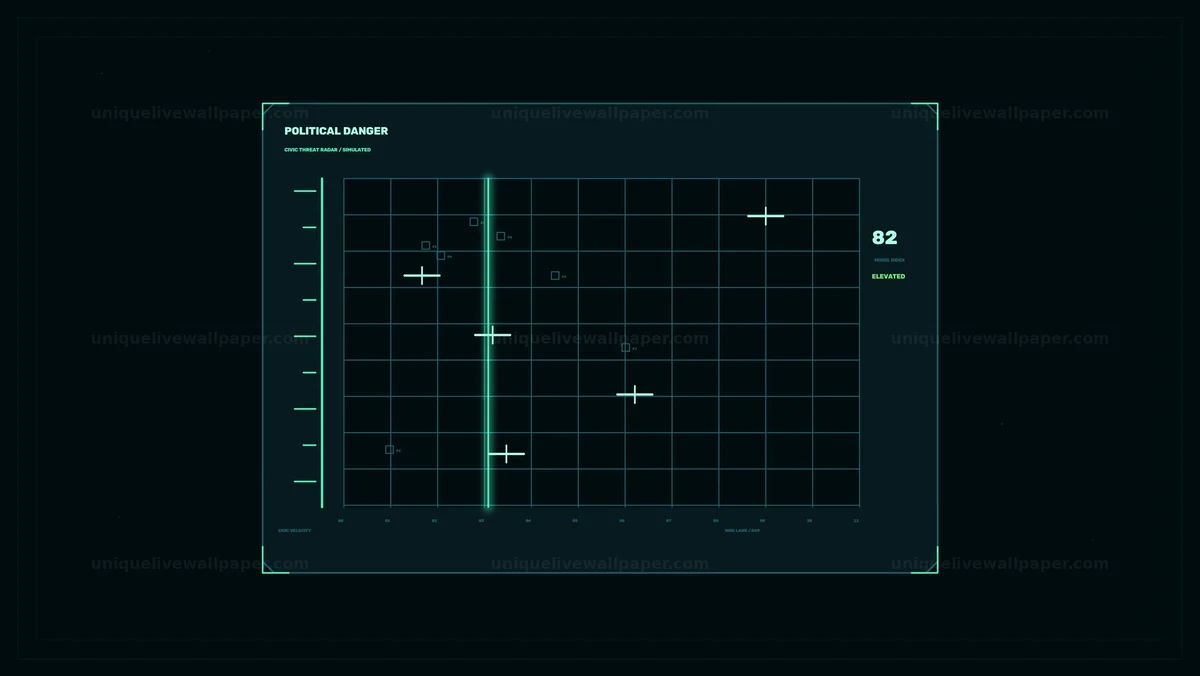 Political Danger Status HUD Seamless Loop