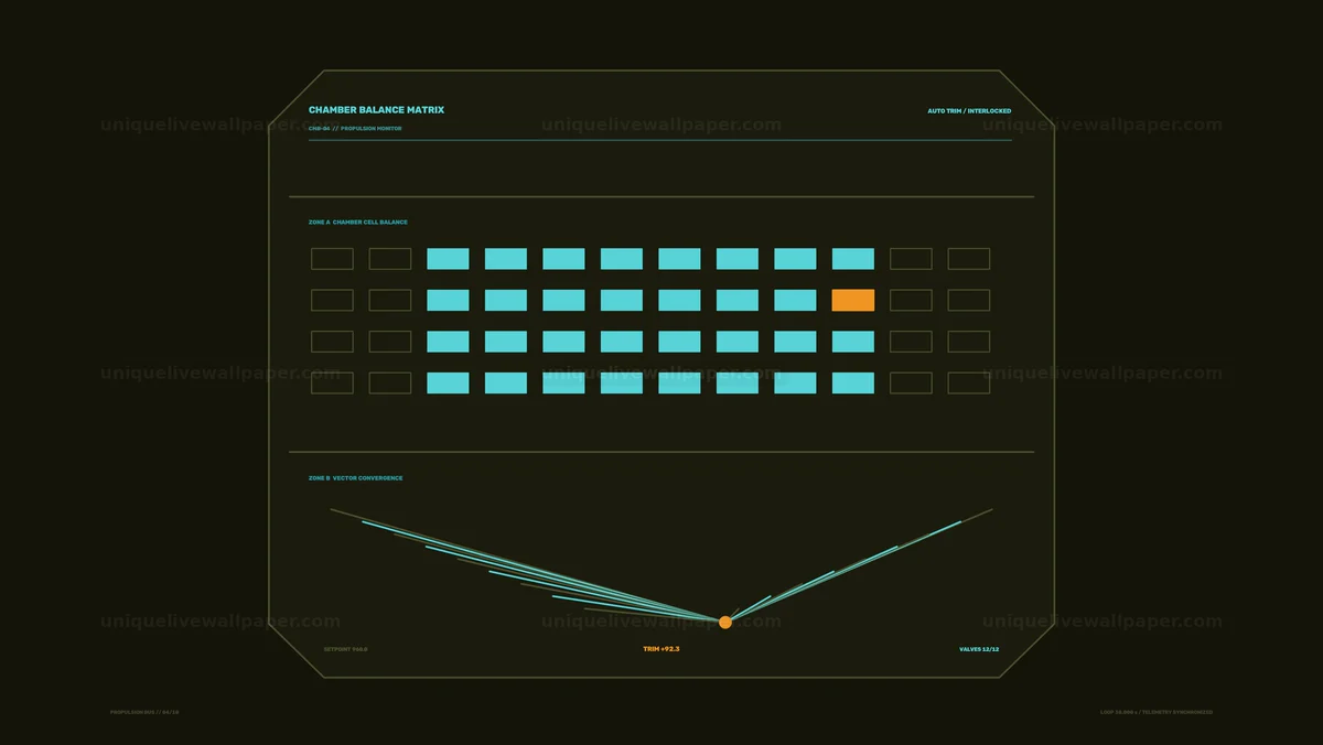 Spacecraft Propulsion Monitoring HUD Seamless Loop