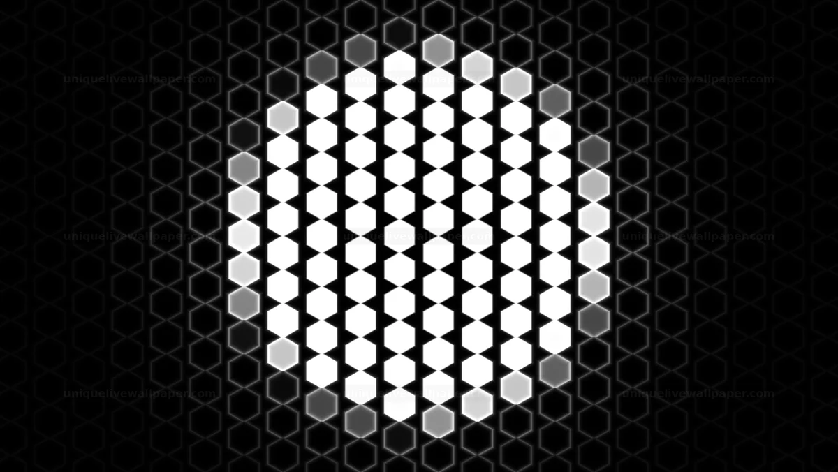Glowing Hexagon Grid Seamless Loop