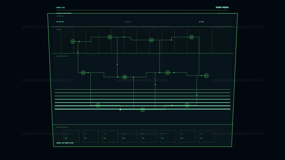 Energy Performance Dashboard Animation Seamless Loop