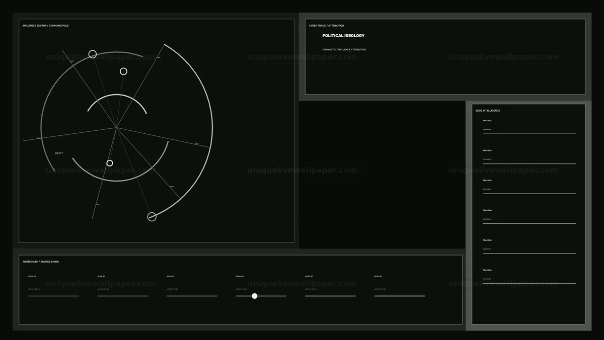 Watermarked thumbnail for Political Ideology Diagnostic HUD Seamless Loop