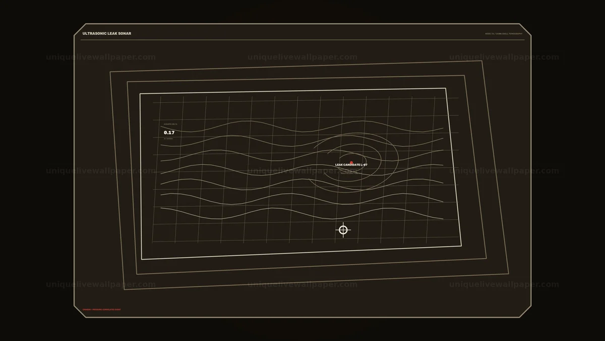 Watermarked thumbnail for Ultrasonic Leak Sonar HUD Seamless Loop