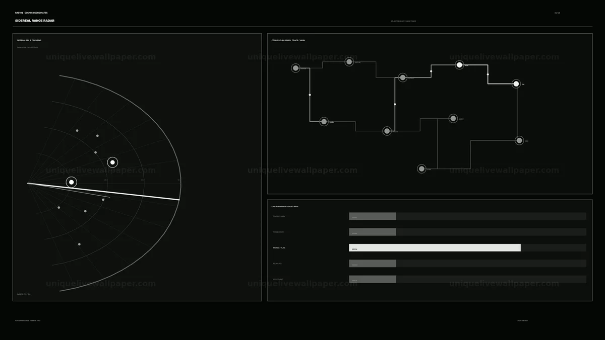 Watermarked thumbnail for Cosmic Coordinates Radar HUD Seamless Loop