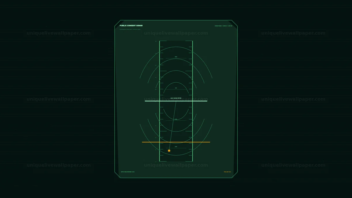 Government Power Shift Control Panel HUD Seamless Loop