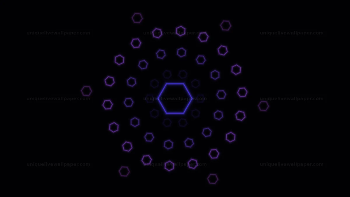 Animated Purple Honeycomb Loading Indicator Seamless Loop