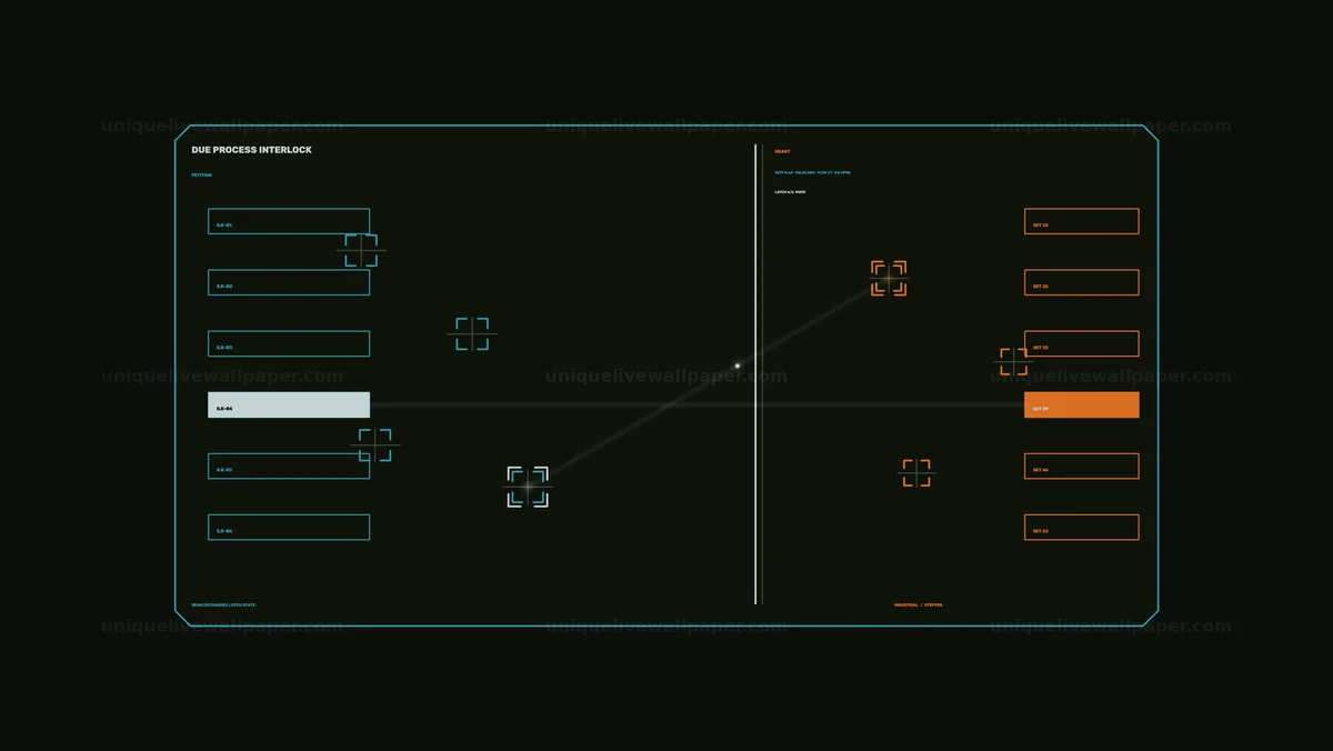 Civil Rights Emergency Status HUD Seamless Loop