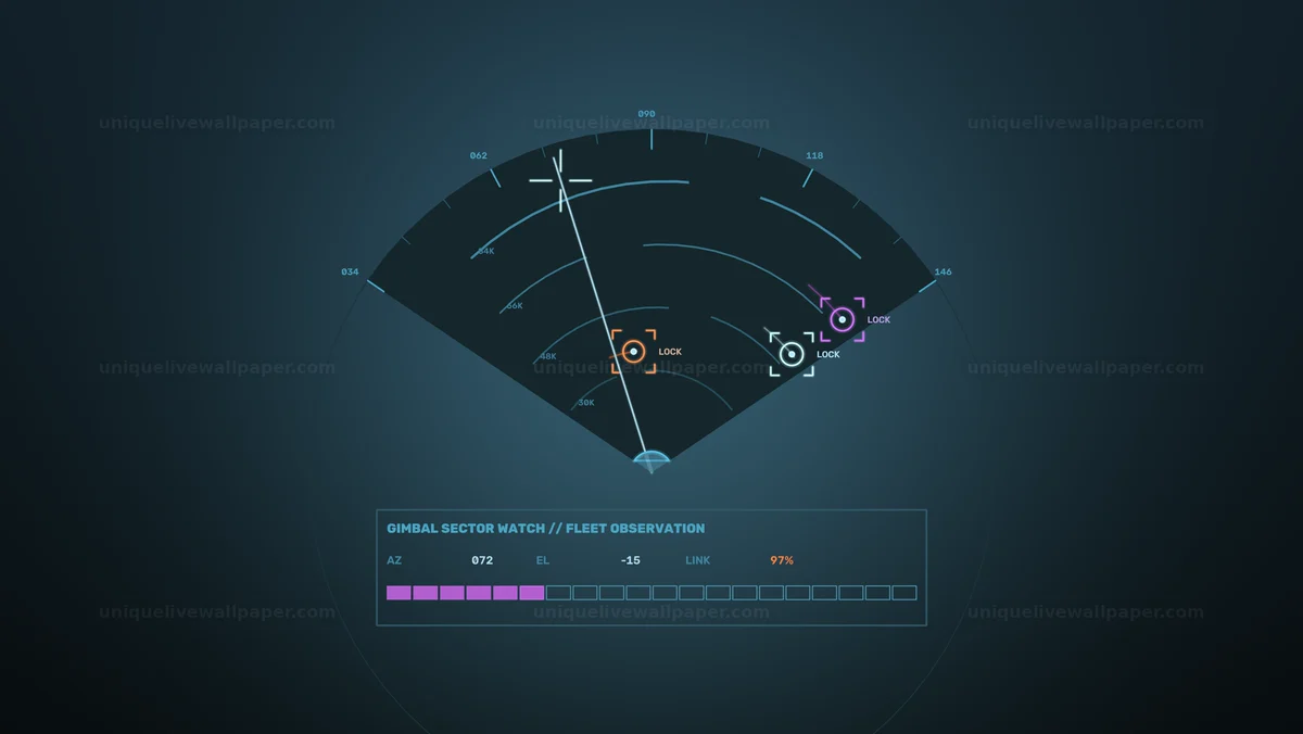 Military Aircraft Fleet Monitoring HUD Seamless Loop