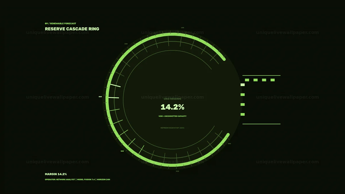 Renewable Energy Forecast Display Seamless Loop