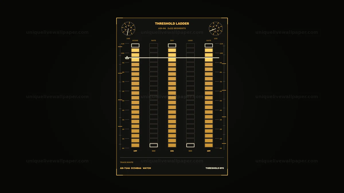 AI Anomaly Detection Threshold HUD Seamless Loop