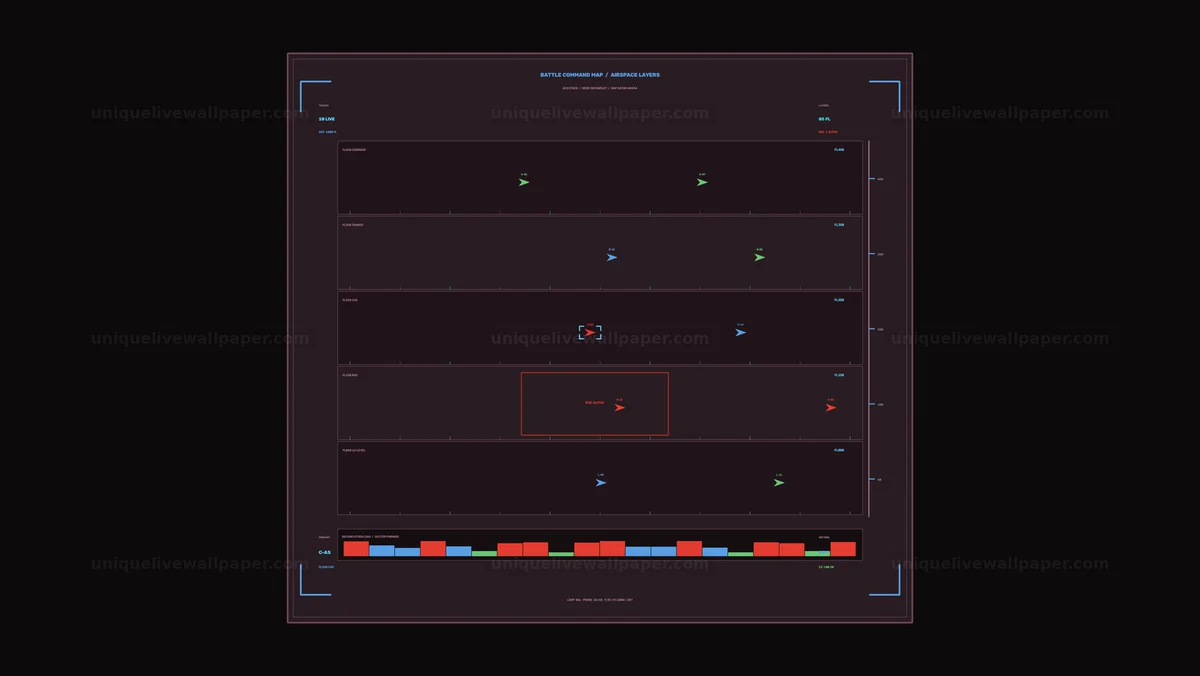 Battle Command Map Interface Seamless Loop
