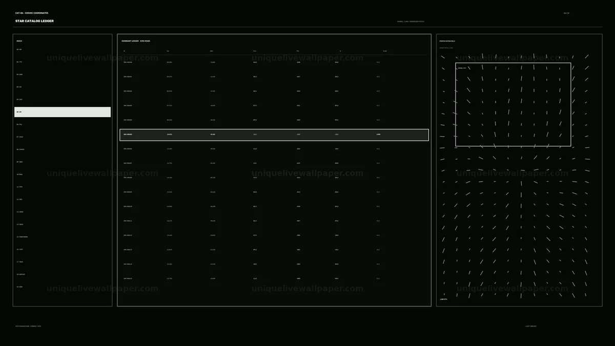 Watermarked thumbnail for Cosmic Coordinates HUD Star Catalog Interface