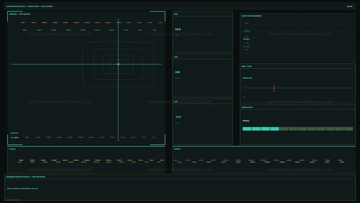 Futuristic Navigation HUD Seamless Loop