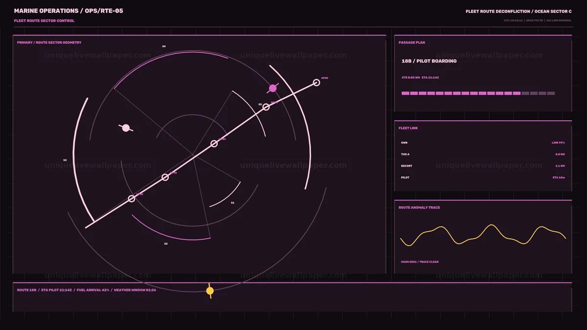 Watermarked thumbnail for Maritime Fleet Route Control HUD Seamless Loop