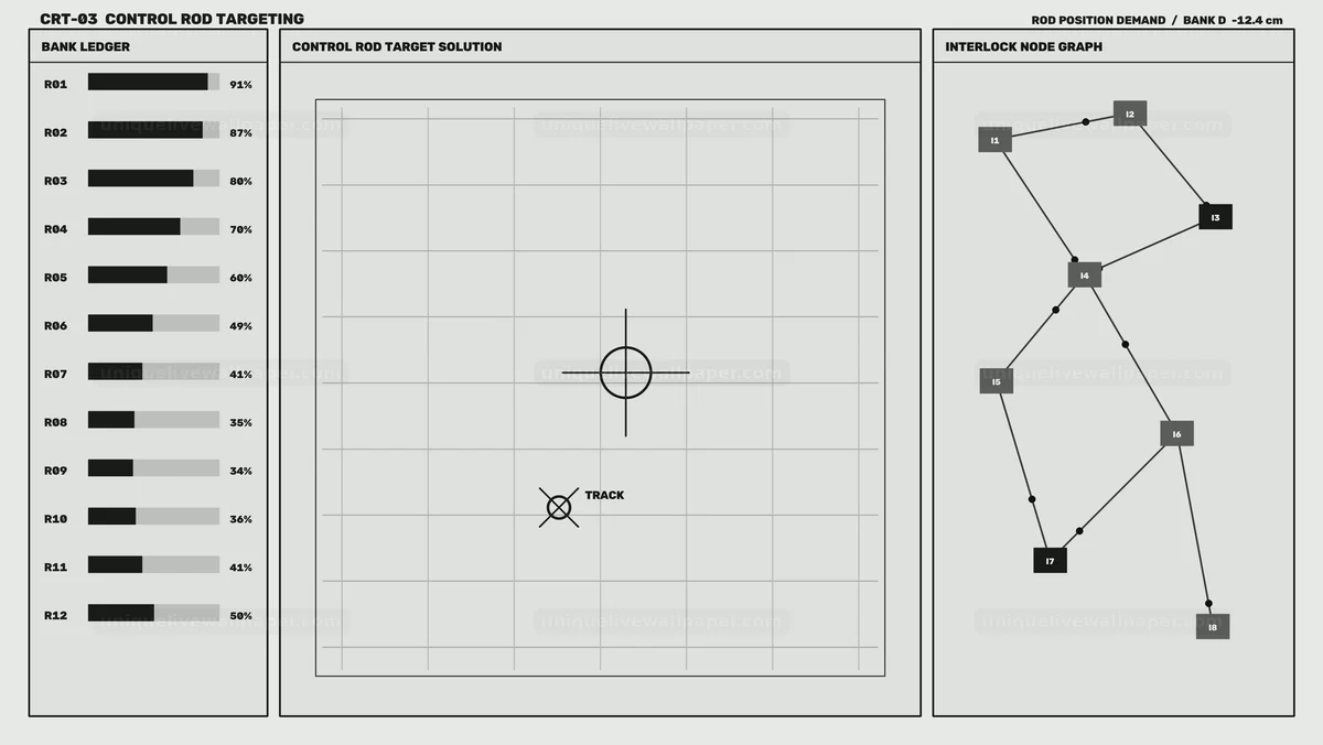 Watermarked thumbnail for Nuclear Reactor Telemetry Display Seamless Loop