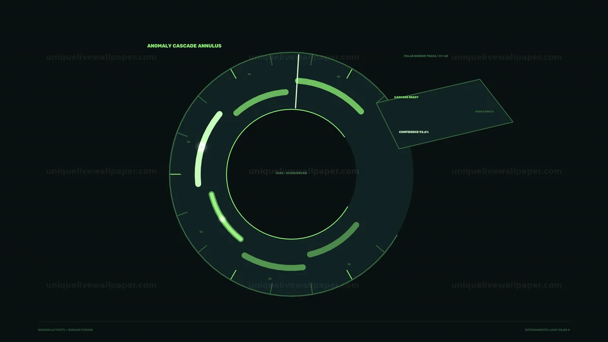 Border Activity Data Dashboard HUD Seamless Loop