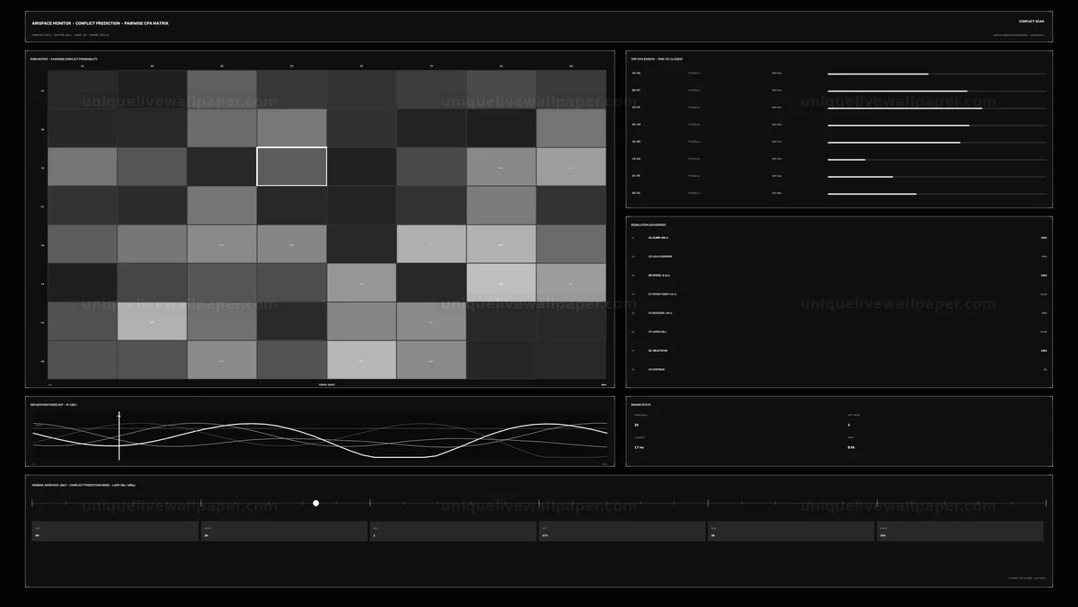 Drone Airspace Monitoring Conflict Matrix Seamless Loop