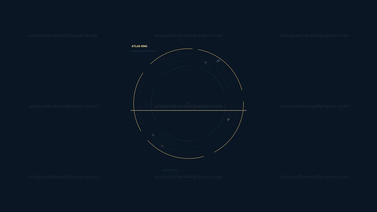 Futuristic Circular Data HUD Seamless Loop